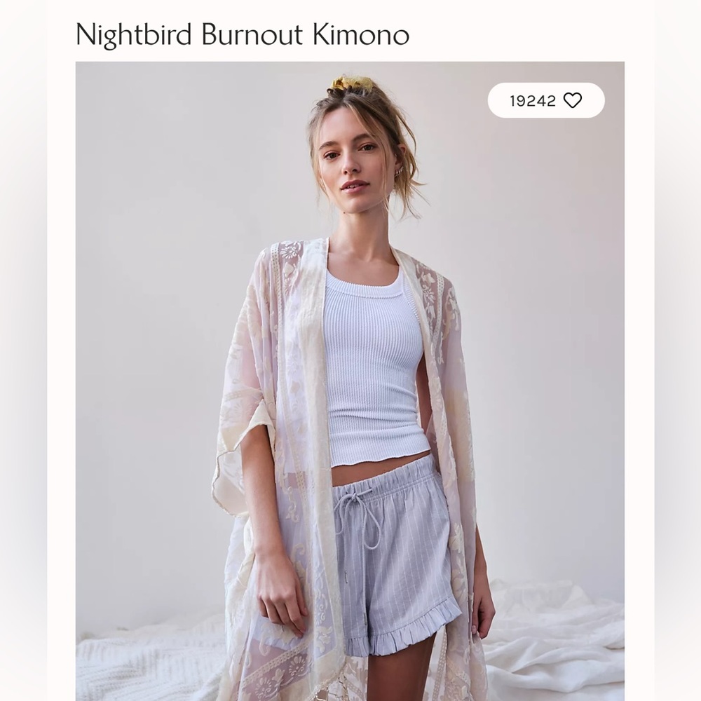 Nightbird burnout kimono